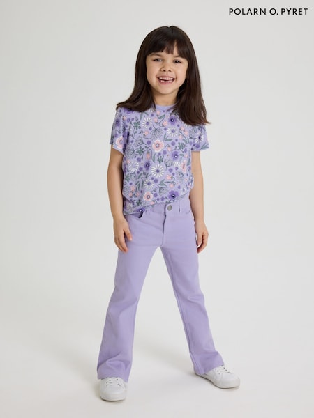 Polarn O Pyret Purple Lightweight Bootleg Jeans (F62890) | R$ 275