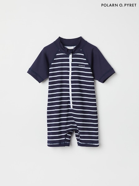 Polarn O Pyret Blue Striped Sunsafe UV Swimsuit (F62894) | R$ 445