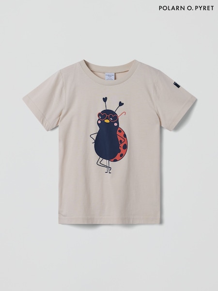 Polarn O Pyret Grey 100% Organic Cotton Ladybird Print T-Shirt (F62899) | R$ 140
