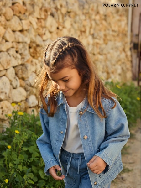 Polarn O Pyret Blue Lightweight 100% Organic Cotton Denim Jacket (F62907) | R$ 345