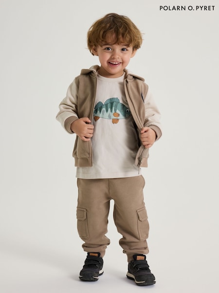 Polarn O Pyret Natural 100% Organic Cotton Cargo Joggers (F62908) | €43