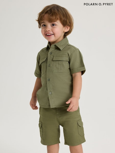 Polarn O Pyret Green 100% Organic Cotton Cargo Shorts (F62919) | 1,562 UAH