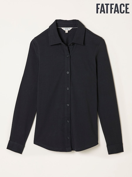 FatFace Selby Black Jersey Shirt (F62954) | 173 QAR