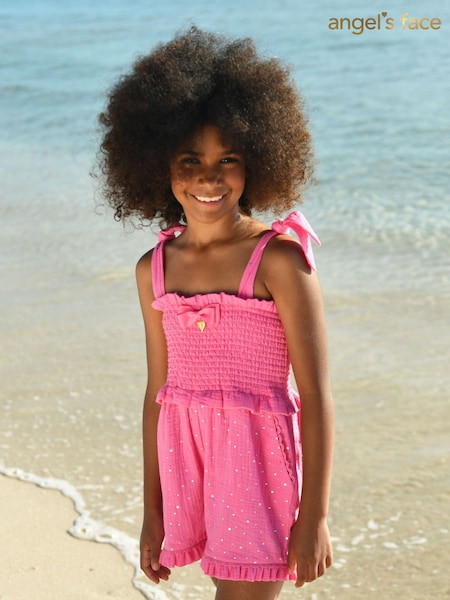 Angels Face Pink Bali Sparkle Playsuit (F62957) | €83 - €89