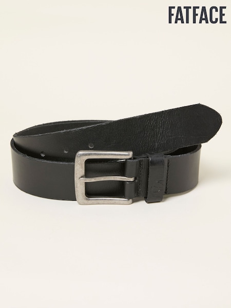 Black Plain Leather Belt (F62969) | AZN 88