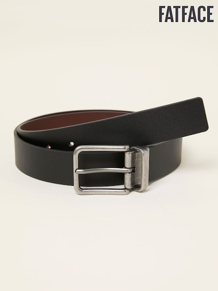 FatFace Black/Brown Reversible Leather Belt (F62973) | AZN 88