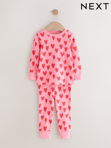 Red/Pink hearts Snuggle Pyjamas 1 Pack (9mths-10yrs) (F62982) | AED56 - AED71