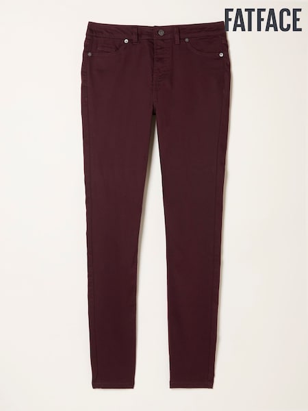 FatFace Hayle Burgundy Red Five Pocket Jegging (F62987) | €68.50