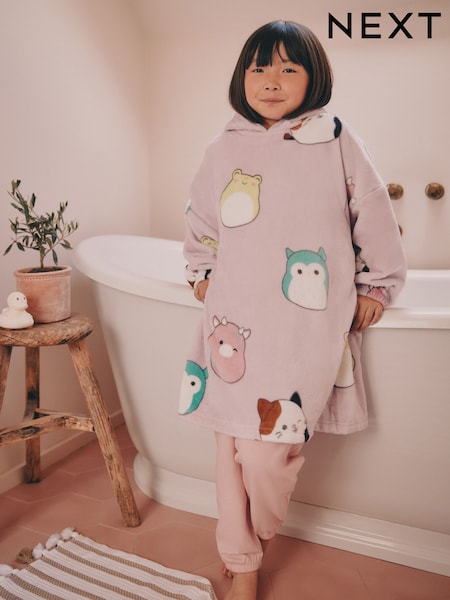Lilac Purple Squishmallow Fleece Hooded Blanket (5-16yrs) (F63039) | €30 - €41