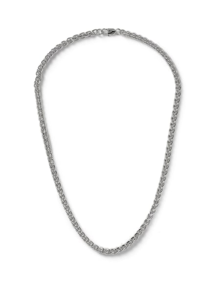 DCK Mens Silver Tone Premium Plated Rope Chain Necklace (F63144) | 149 LEI