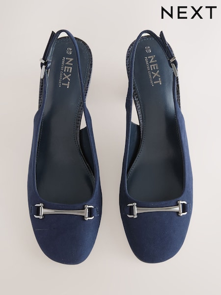 Azul marino - Forever Comfort® Hardware Slingback Block Heels (F63273) | 46 €