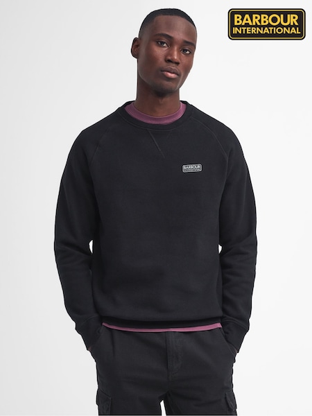 Barbour® International Black Essential Crew Jumper (F63321) | ‏352‏₪