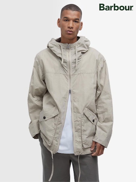 Barbour® Grey Re-Eng Enduran Concret 100% Cotton Jacket (F63325) | ₪1,671