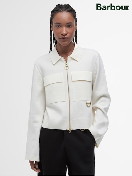 Barbour® Cream Alma Knit Cardigan (F63333) | €216
