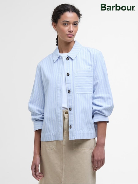 Barbour® Blue June Chambra 100% Cotton Overshirt (F63377) | €153