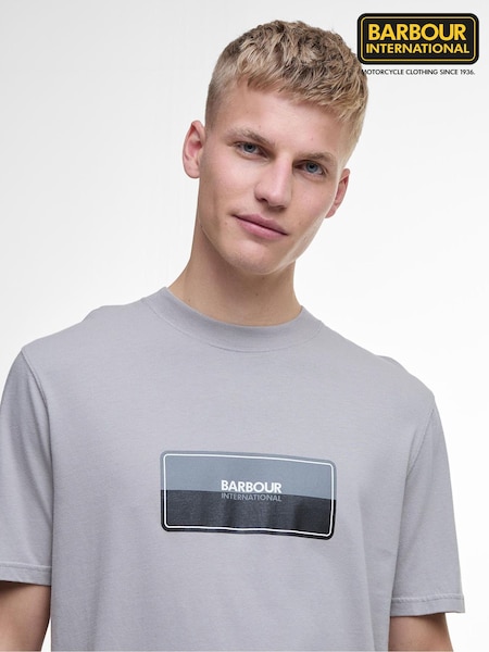 Barbour® International Split Lozenge 100% Cotton T-Shirt (F63384) | €51