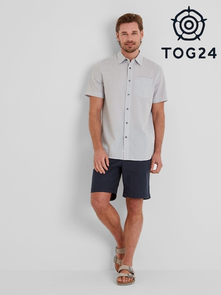 Tog 24 Light Grey Check Fenton Mens Shirt (F63432) | €46