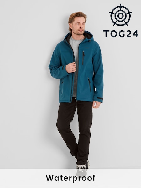 Tog 24 Marine Blue Retner Mens Softshell Hooded Jacket (F63447) | €113