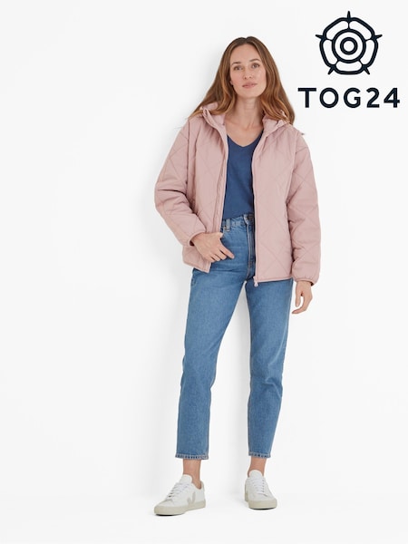 Розовый - Tog 24 Orford Womens Hooded Padded Jacket (F63463) | €93
