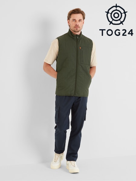 Verde oliv închis - Gilet Tog 24 pentru bărbați Elliot (F63479) | 410 LEI