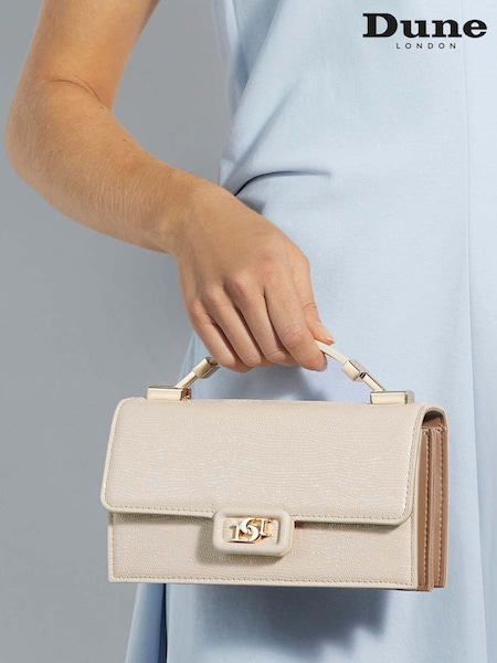Dune London Cream Skilled Top Handle Micro Bag (F63520) | € 123