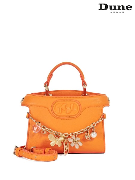 Dune London Orange White Dinkydeliberate Mini Woven Slouch Crossbody Bag (F63521) | €101