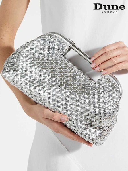Hopea - Dune London Expression Woven Diamante Kirjekuorilaukku (F63527) | €187