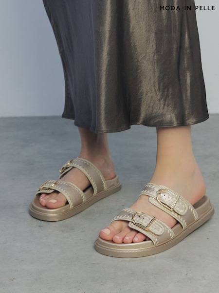 Moda in Pelle Kerriki Flat Sandals With Whip Stitch Detail (F63591) | ₪397