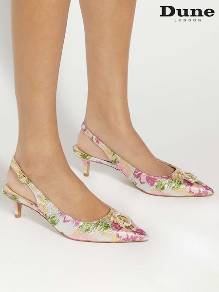 Rosa claro - Dune London Contact Branded Block Slingback Court Heels (F63697) | 168 €