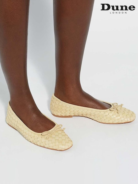 黃色 - Dune London Heat Woven Ballerina Shoes (F63711) | NT$3,690