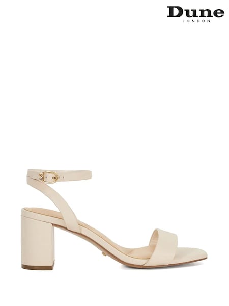 Кремовый - Dune London Melini Block Heel Sandals (F63713) | €118