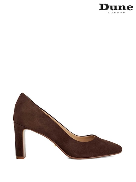 Коричневый - Dune London Arriving Comfort Mid Block Heel Shoes (F63724) | €118