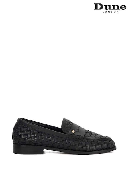 črna - Dune London Ginello Woven Penny Loafers (F63746) | € 130