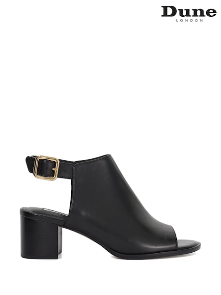 Negru - Saboți Dune London Joupe cu toc bloc (F63764) | 737 LEI