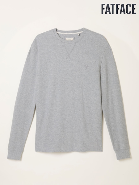 FatFace Grey Waffle Crew (F63865) | €56