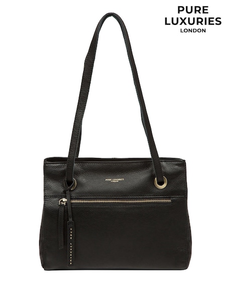 Pure Luxuries London 'stratford' Leather Black Handbag (F63901) | kr1 030