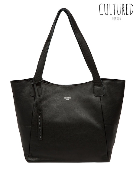 Cultured London 'cami' Leather Black Tote Bag (F63903) | kr1 030