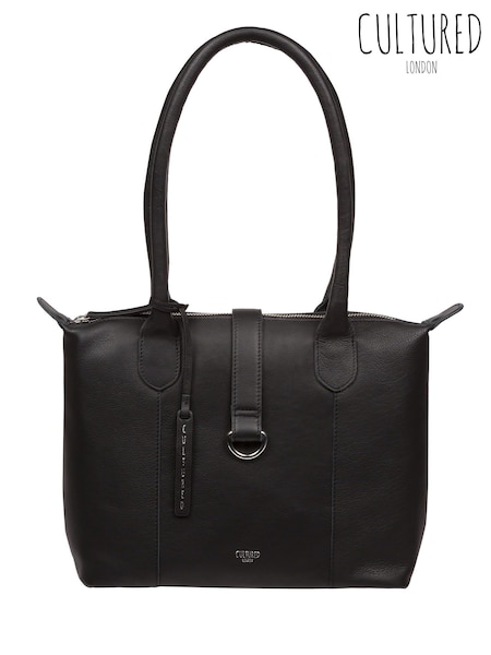 Cultured London 'uma' Leather Black Tote Bag (F63904) | kr1 030