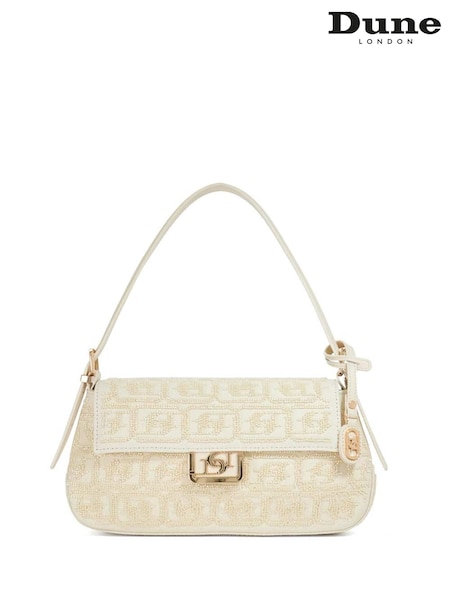 Dune London Cream Highgate Baguette Shoulder Bag (F63907) | €152