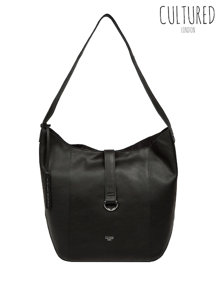 Cultured London 'Leilani' Leather Black Shoulder Bag (F63913) | 2,944 UAH