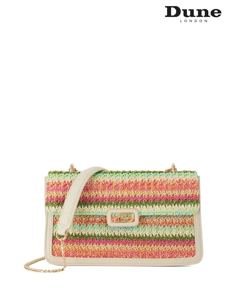 Dune London Natural Dellsia Detail Chain Cross-Body Bag (F63924) | €113