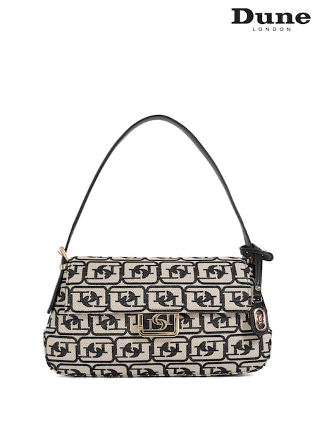Dune London Black chrome Highgate Baguette Shoulder Bag (F63938) | €168