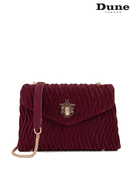 Dune London Red Darling Bug Quilt Shoulder Bag (F63941) | €211