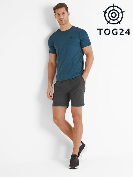 Tog 24 Green Mens Boyton Tech Short Sleeve 100% Cotton Top (F63950) | 124 QAR