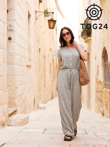 Tog 24 Womens Meredith Short Sleeve Dash Print Shirt (F63957) | ‏186 د.إ.‏