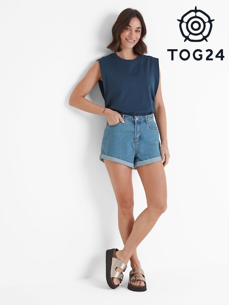 Tog 24 Blue Womens April 100% Cotton Vest (F63977) | €31