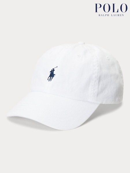 Polo Ralph Lauren White Logo Embroidered Cap (F64009) | €73