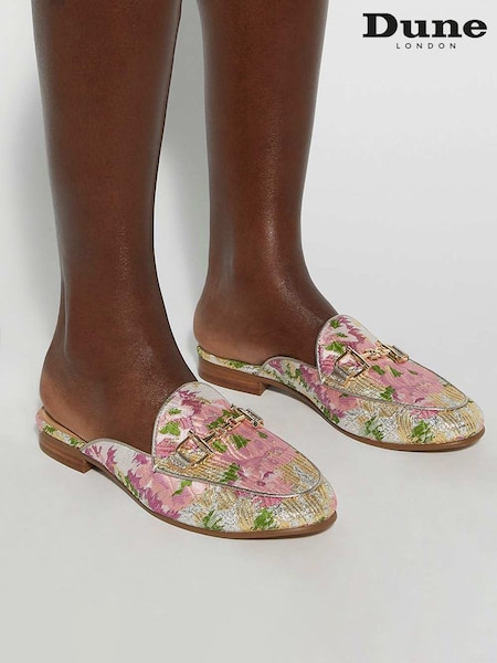 Rosa - Dune London Glair Branded Snaffle Leather Trim Shoes (F64066) | 126 €