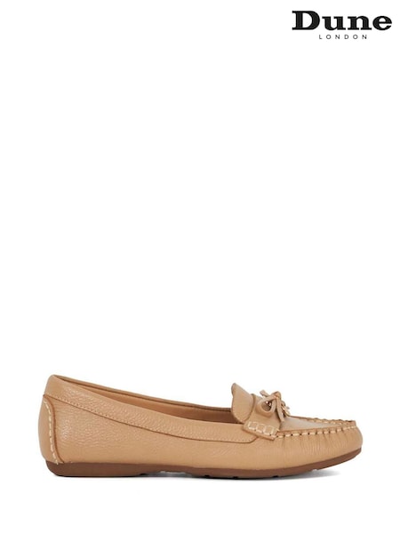 Dune London Wide Fit Grovers Bow Detail Mocassin Shoes (F64083) | € 117