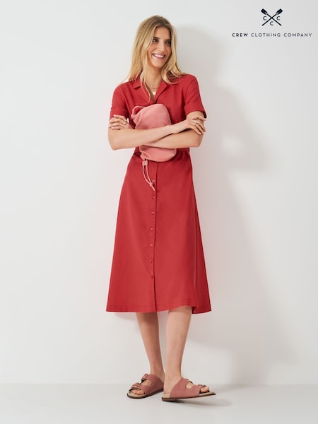 Crew Clothing Ava Linen-Blend Shirt Dress (F64103) | €118